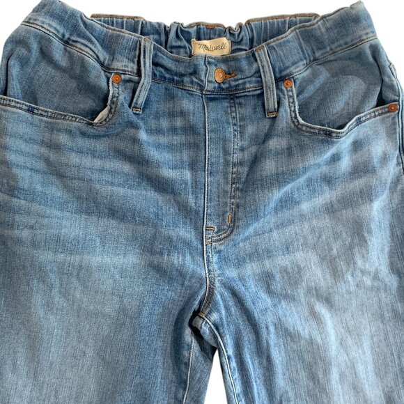 Madewell Jeans Women's Size 30 Keefe Wash Elastic Waist Pull On Relaxed Fit - Picture 6 of 16